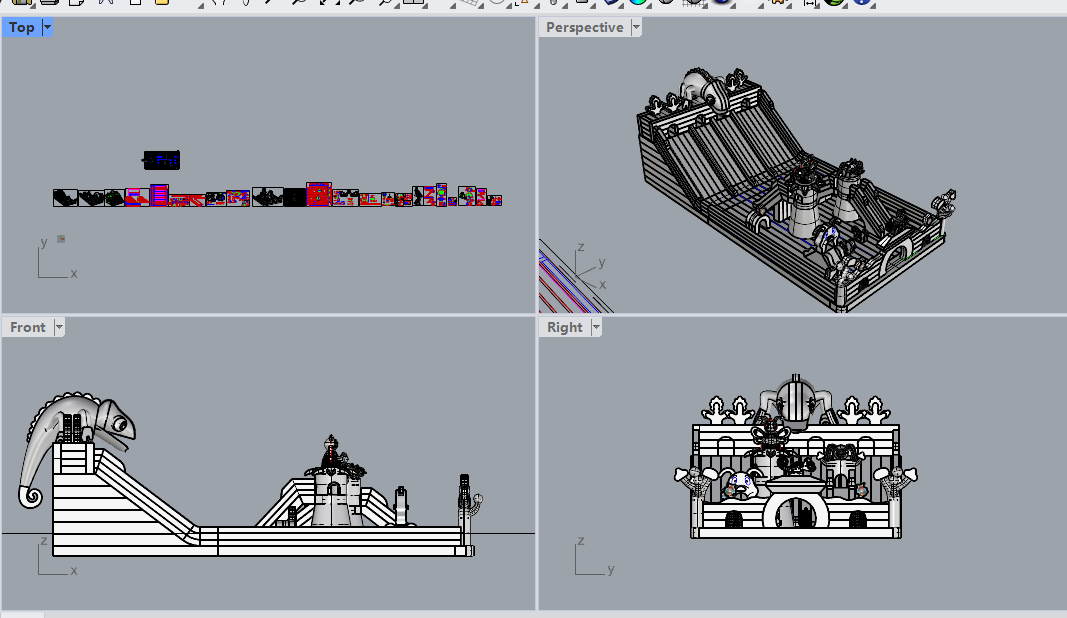 10*20变色龙滑梯